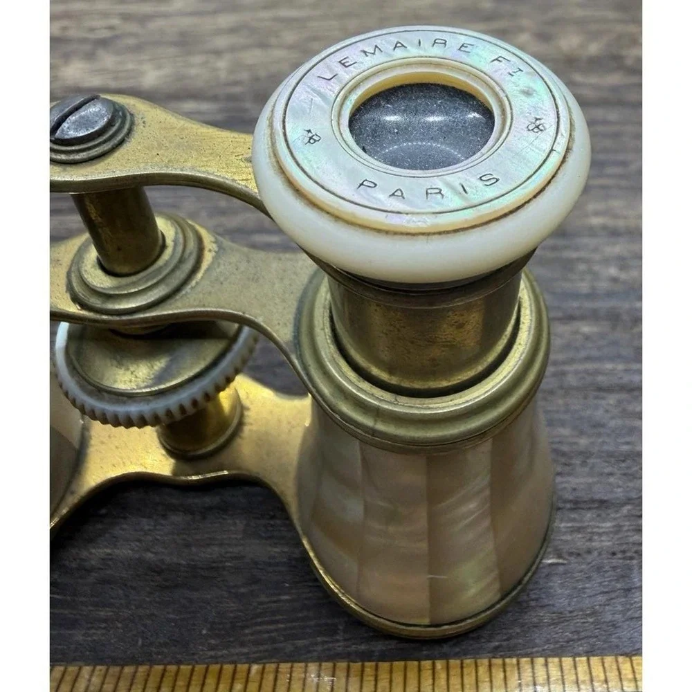 Vintage Mother of Pearl Opera Glasses Lemaire FI Paris - 3.5